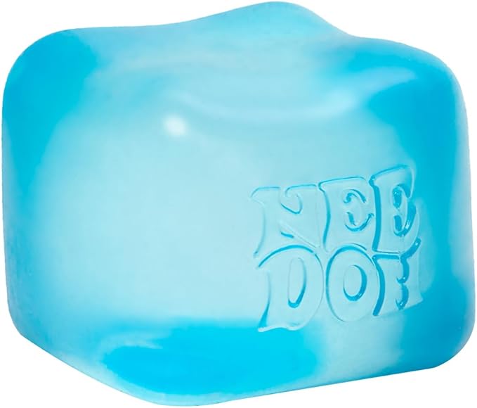 Schylling NeeDoh Nice Cube -Sensory Squeeze Toy with Super Solid Squish - 2.25" Cube (Purple)