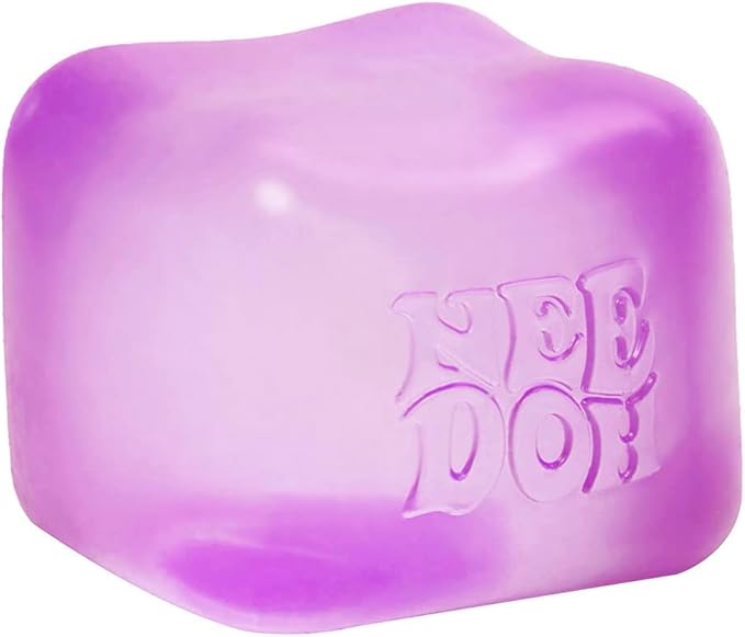 Schylling Needoh Nice Cube Sensory Toy with a Super Solid Squish - Colors May Vary 3 Pack