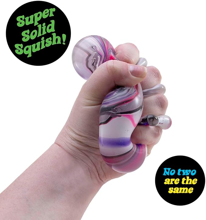 Schylling NeeDoh Nice Cube Swirl - Sensory Toy with a Super Solid Squish - Unique, Swirling Color Blend - Color May Vary (1 Per Pack)