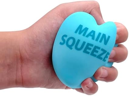 Schylling NeeDoh Squeeze Heart - Sensory Fidget Toy - Assorted Colors - Ages 3 to Adult (Pack of 1)