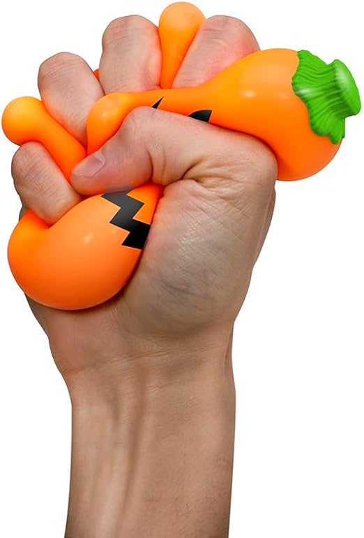 Schylling NeeDoh Jack Glow Lantern - Halloween Squeeze Toy - Assorted Designs - For Kids 3 to Adults (Pack of 1)