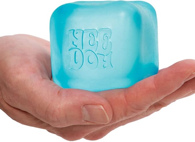 Schylling Needoh Nice Cube Sensory Toy with a Super Solid Squish - Colors May Vary 3 Pack
