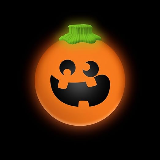 Schylling NeeDoh Jack Glow Lantern - Halloween Squeeze Toy - Assorted Designs - For Kids 3 to Adults (Pack of 1)