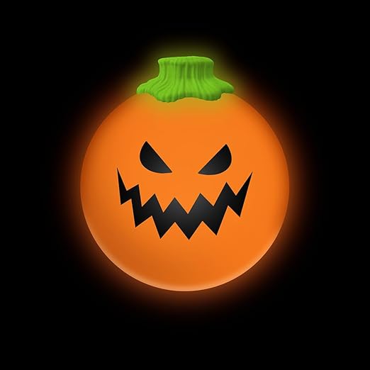 Schylling NeeDoh Jack Glow Lantern - Halloween Squeeze Toy - Assorted Designs - For Kids 3 to Adults (Pack of 1)