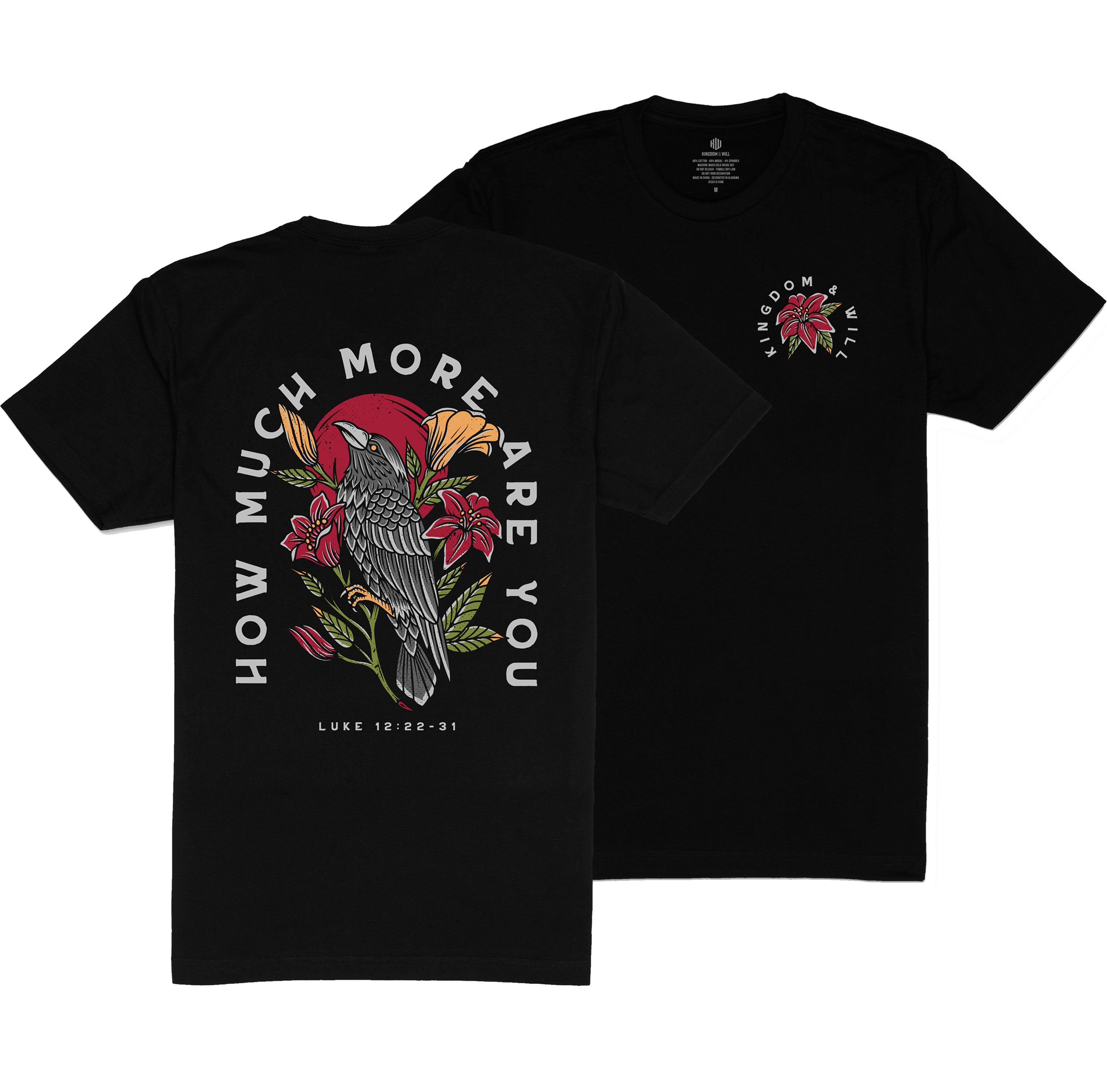 Ravens & Lilies T-Shirt (Black)