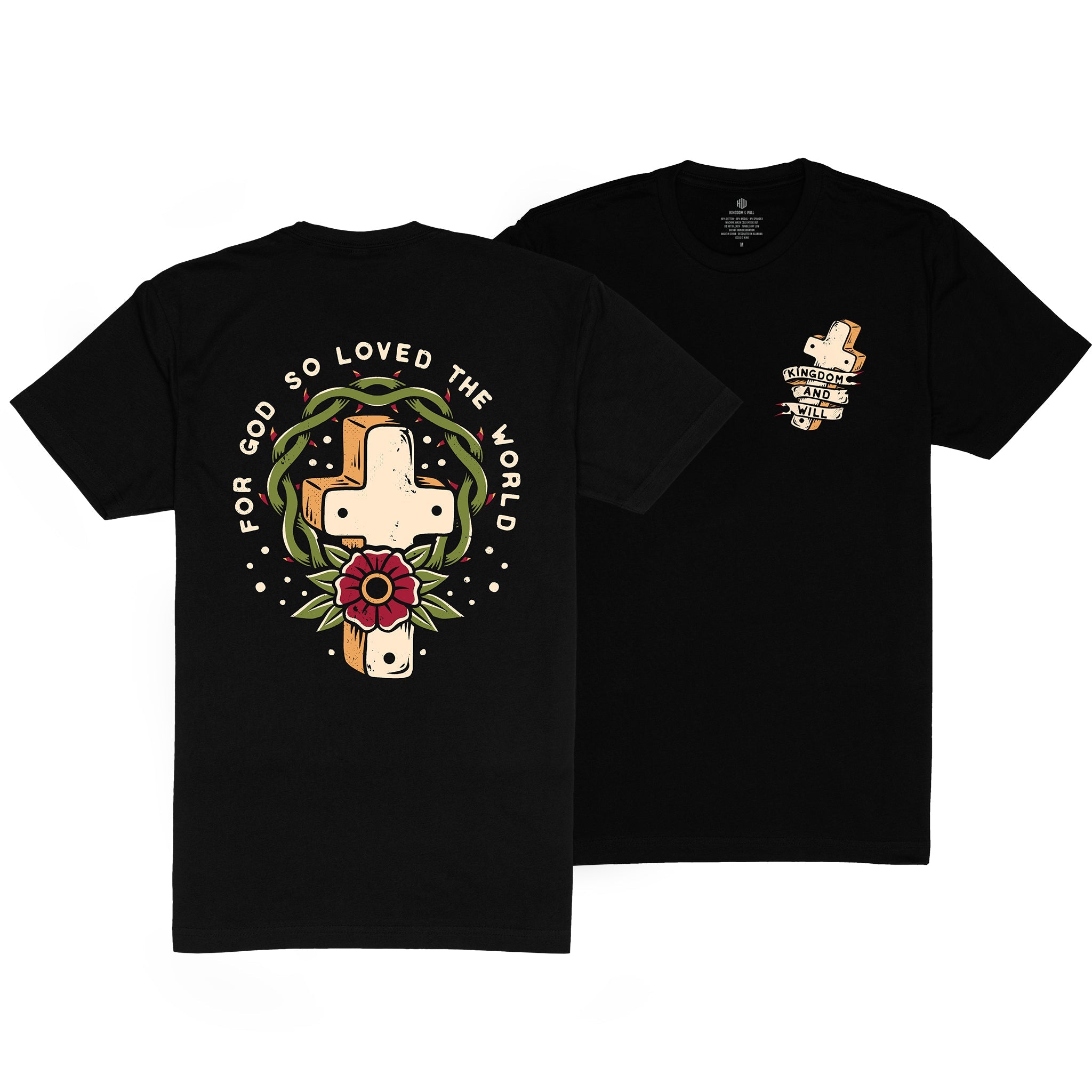 John 3:16 T-Shirt (Black)