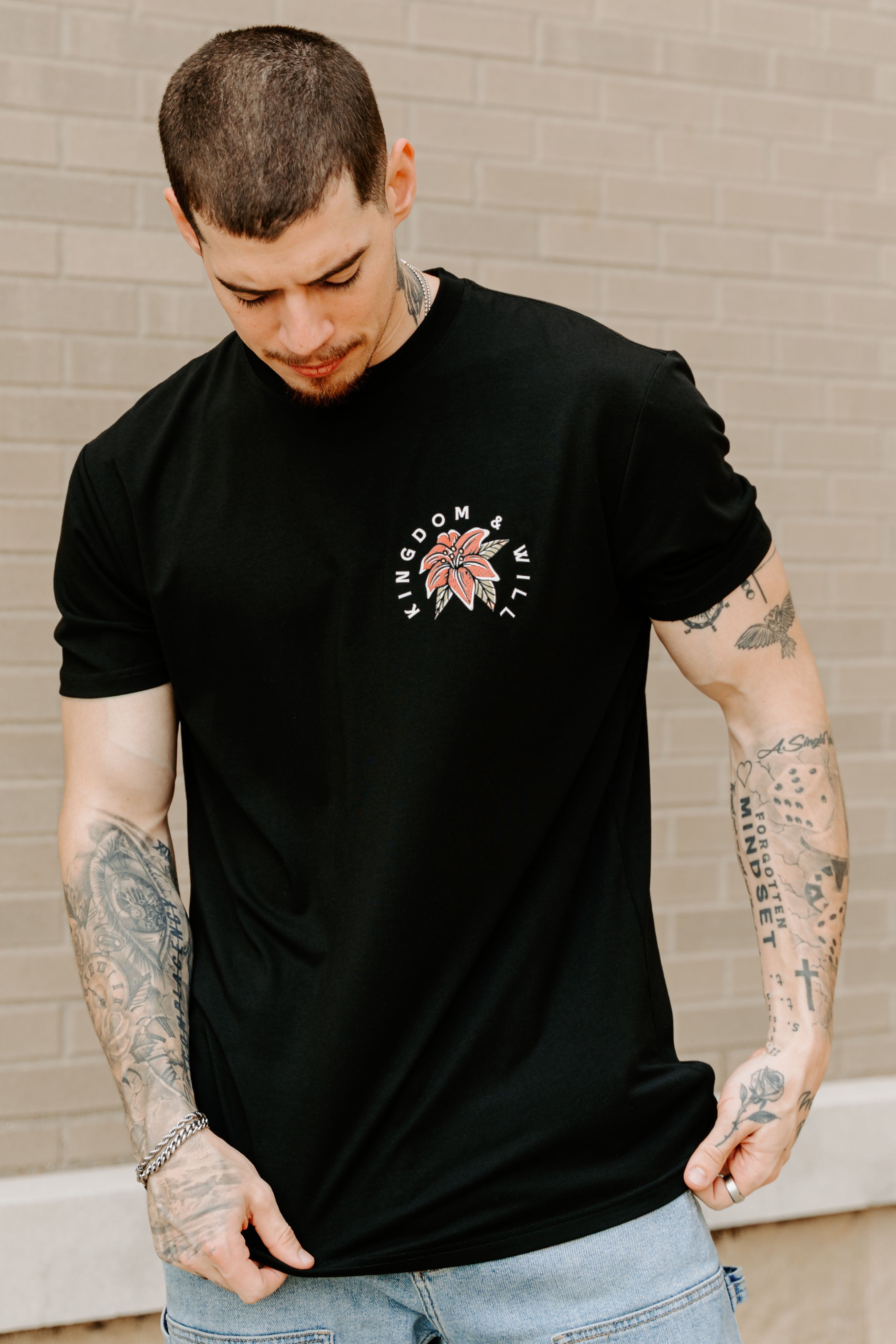 Ravens & Lilies T-Shirt (Black)